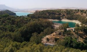 Панорамный вид на водохранилище